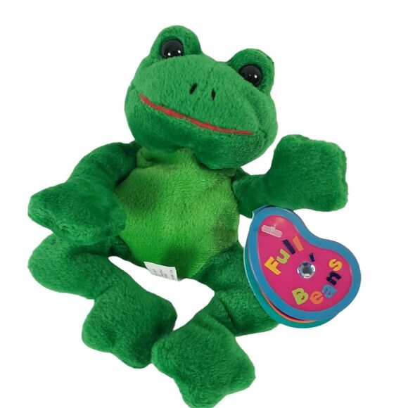 Lot of (6) Frogs TY Beanie Babies Smoochy Avon Full Beans Arby 's Schylling - Picture 3 of 11